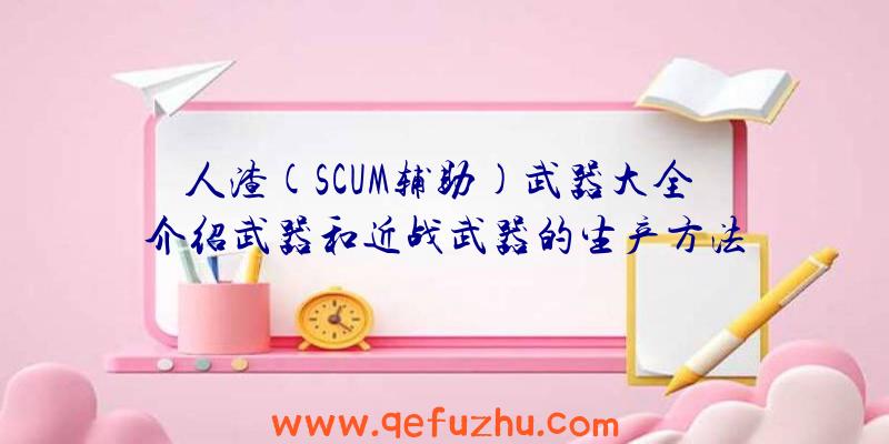 人渣(SCUM辅助)武器大全